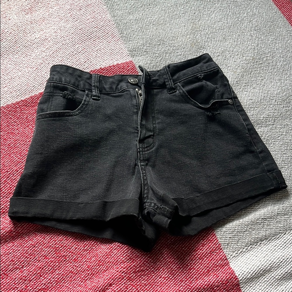 Rewash Black Jean Shorts for Women